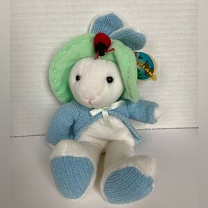 Vintage 1999 Plushland Bunny Rabbit – Small 10” Plush Easter Spring Decor NWT